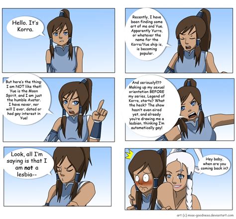 [no spoilers] stumbled upon this comic from way back before korra even aired funny looking back