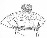 Coloring Pages Mysterio Wwe Rey Color Printable Info Online sketch template