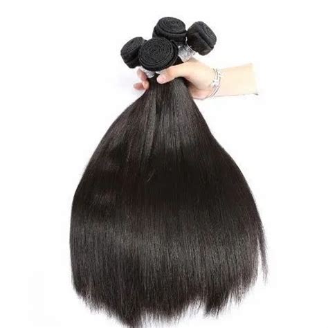 ahe black indian remy virgin straight human hair for parlour at rs