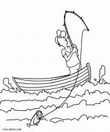 Coloring Boat Fishing Pages Printable Cool2bkids Kids Boats Colouring Color Cartoon Print Row Adults Getcolorings sketch template