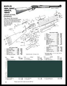 marlin   cs carbine schematic exploded view parts