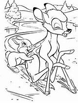 Coloring Pages Bambi Thumper Getcolorings sketch template