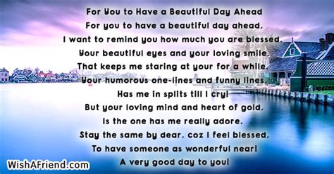 beautiful day  good day poem