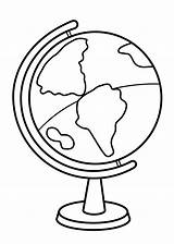 Globe Coloring Drawing Simple Kids Pages Printable School Clipart Earth Classes Clipartmag Globes Getdrawings 4kids sketch template