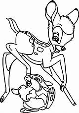 Bambi Thumper Colouring Coloring sketch template