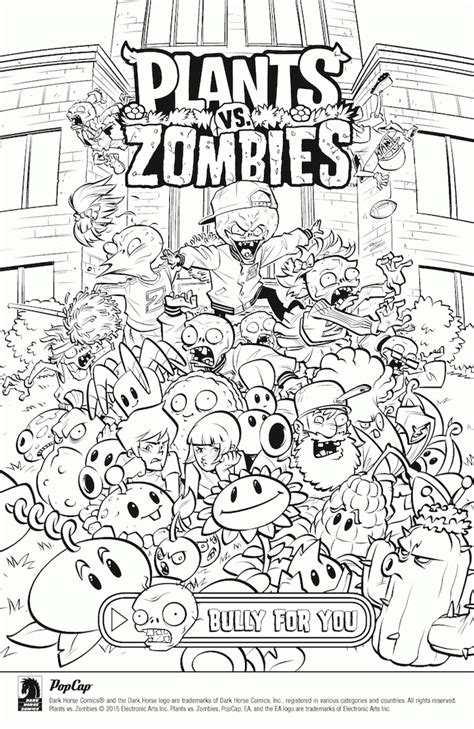 plants  zombies coloring pages  kids   adults coloring home