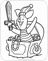 Piglet Coloring Pages Disneyclips Pirate Treasure His sketch template