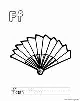 Fan Coloring Pages Alphabet Printable Electric Template Popular sketch template