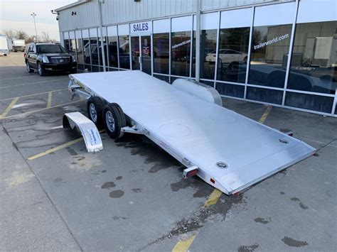 aluma  tilt bed aluminum open car hauler trailer trailer world  bowling green ky