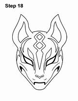 Drift Mask Fortnite Draw Step Skin Rid Inking Eraser Pencil Mark Every After sketch template