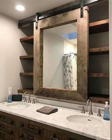 Modern Farmhouse Bathroom Mirror Ideas 23 Bathroom