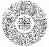 Mandalas Ausmalbilder Colorir Desenhos Blume Ausdrucken sketch template