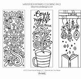 Bookmarks Bookmark Coloring Winter Printable Pdf Pages Cute Bydawnnicole Cf Patterns Colouring Sheets Template Choose Board Library Books sketch template