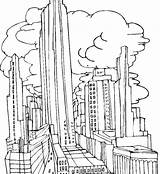 Coloring Pages City Town Dragon Gotham Getcolorings Lazy sketch template