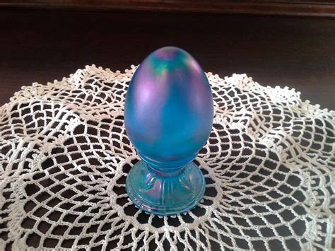 Fenton Glass Egg Fenton Carnival Glass Handmade Art Glass Fenton