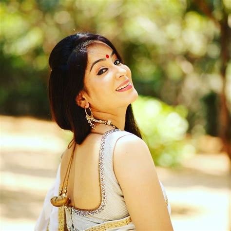 tv actress lakshmi in gorgeous white backless saree indian filmy actress