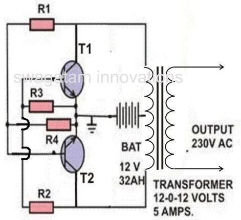simple inverter circuits   build  home homemade circuit