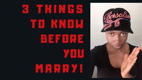 3 Things To Know Before You Marry That Person Youtube