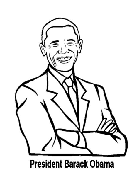 president barack obama coloring sheet hannah thomas coloring pages