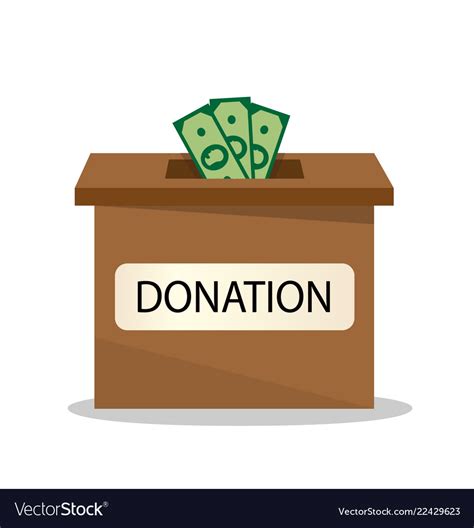 donation  good purposes royalty  vector image