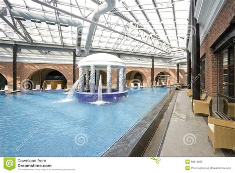 swimming pools   spa hotel stock image image  blue indoor