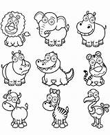 Coloring Animals Funny Pages Topcoloringpages Wild Print sketch template