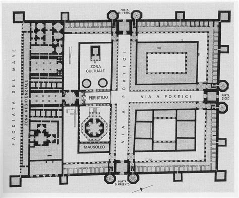 floor plan  diocletians palace   plan floor plans palace