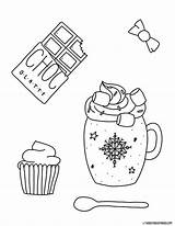 Coloring Marshmallows sketch template
