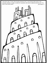 Coloring Tower Babel Pages Library Clipart sketch template