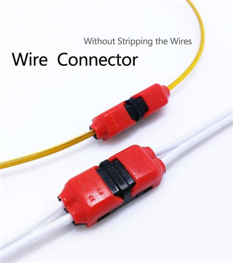 voltage wire connectors quick splice   awg extension cable