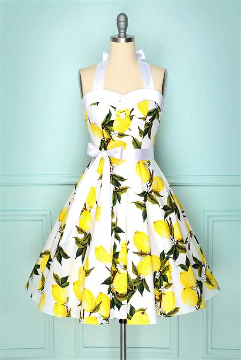 halter lemon dress lemon dress  swing dress halter swing dress