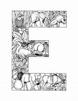 Coloring Pages Alphabet Letter Detailed Adults Color Printable Intricate Letters Adult Clipart Kids Animal Print Sheets Momswhothink Printables Book Animals sketch template