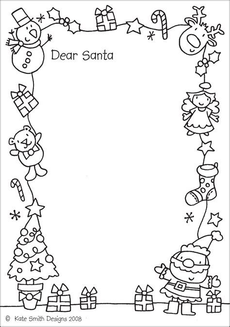 letter  santa  colour  kate smith designs letters
