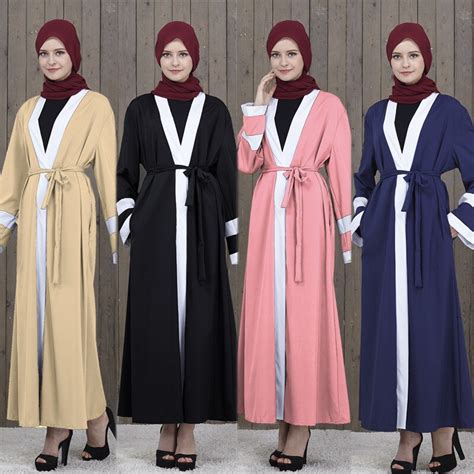 muslim bandage dress abayas for women baju muslim wanita moroccan robe