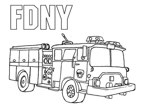 coloring pages fire engine coloring home