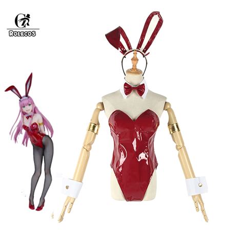 rolecos darling in the franxx zero two cosplay costumes bunny girl