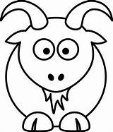 Goat Clip Cartoon Cliparts Clipart Clipartist Lemmling Line Favorites Add sketch template