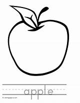 Apple Coloring Pages Apples Clipart Core Simple Drawing Fruits Vegetables Clip Print Clipartmag Webstockreview sketch template