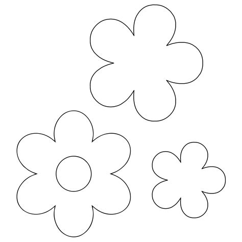 printable flower stencil designs  templates   flower