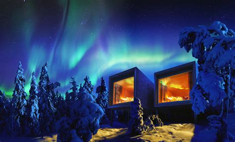 winter accommodation glass igloos log cabins visit finnish lapland