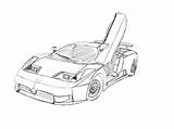 Drawing Bugatti Veyron Car Getdrawings Eb110 sketch template