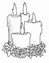 Candles Christmas Designlooter sketch template
