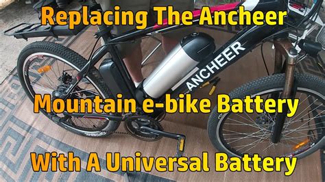 ancheer   wheel electric mountain bike   removable   battery ambatteries