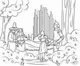 Coloring Oz Wizard Emerald City Pages sketch template