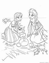 Frozen Pages Coloring Elsa Anna Characters Print Raskraska Cartoon Coloringtop sketch template