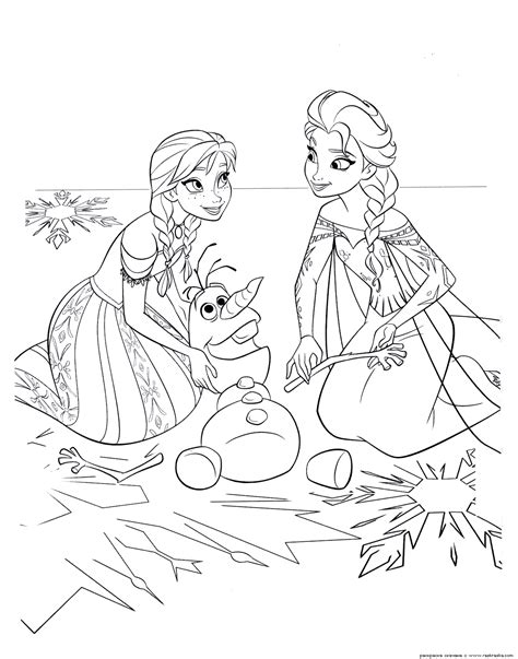 frozen coloring pages animated film characters elsa anna print