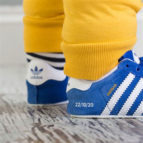 personalised baby shoes adidas gazelle  yeah boo