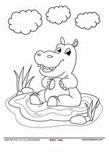 Hippo Kidzezone sketch template