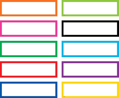 colorful labels tcr teacher created resources