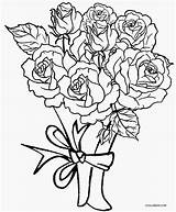 Coloring Pages Rose Roses Printable Cool2bkids sketch template
